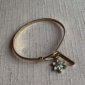 BCBGeneration gold flower find beauty bangle bracelet